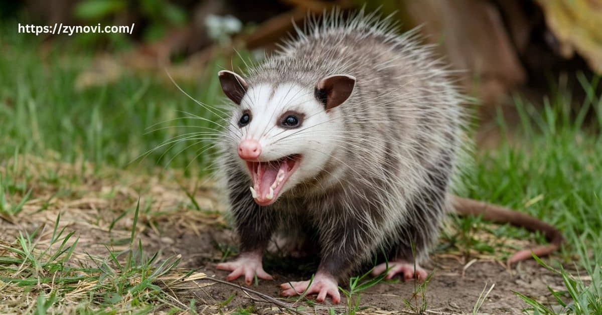 Are opossums aggressive to humans