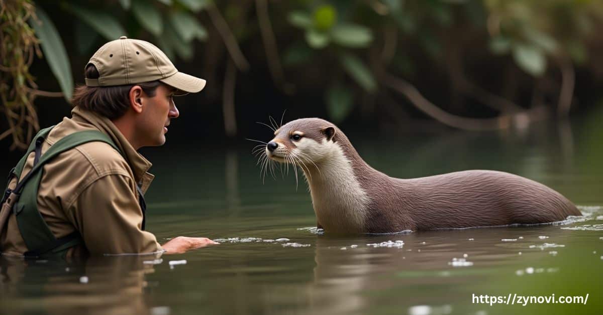 are river otters aggressive