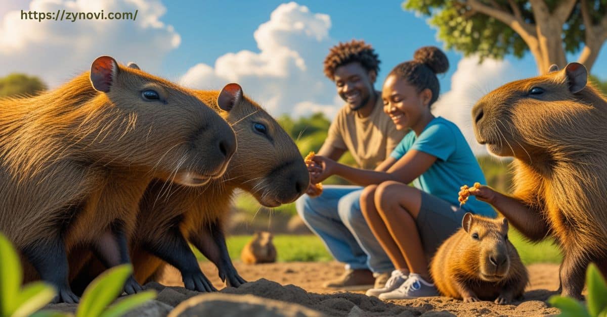 capybara compared to human